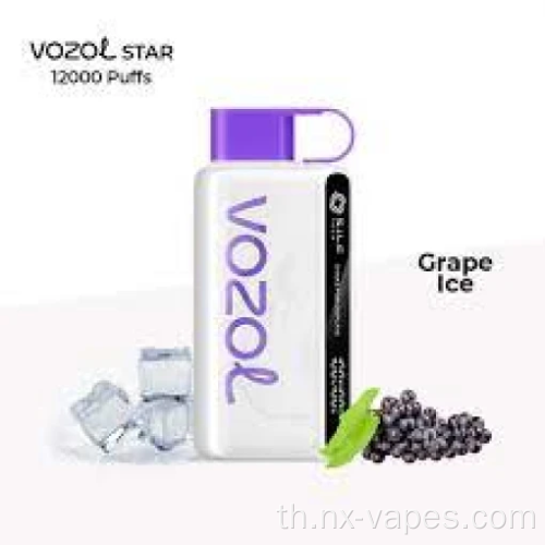 Vozol Star 12000 พัฟ 2-5 วันขายส่ง